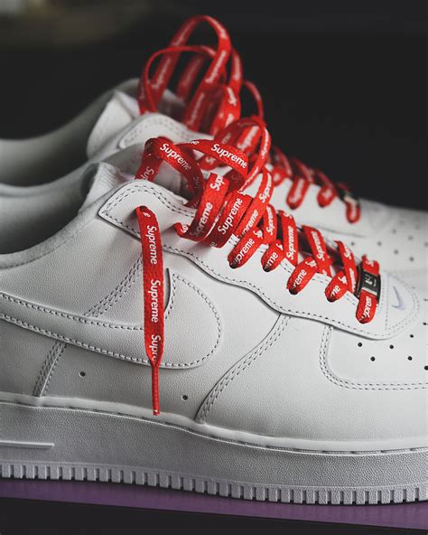 nike air force 1 supreme nere|supreme af1 with laces.